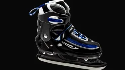 Lake Placid Hockeyschaats Verstelbaar Zwart/Blauw