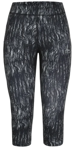 Li-Ning Sanni Capri Print Black Petrol