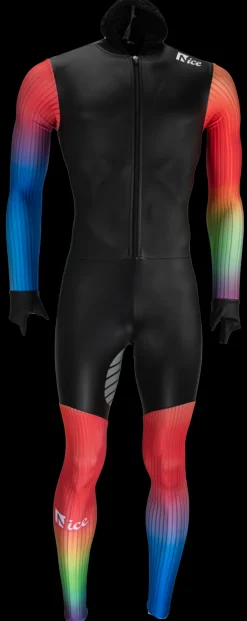 Nice rubber schaatspak power x rainbow