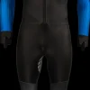 Nice rubber schaatspak power x zwart/blauw