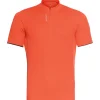 Odlo Essentials Oranje fiets shirt met halve rits