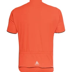 Odlo Essentials Oranje fiets shirt met halve rits