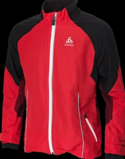 Odlo Jacket Frequency Web Rood/Zwart KIDS