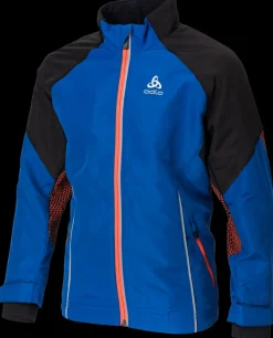 Odlo jacket frequency web blauw/zwart KIDS