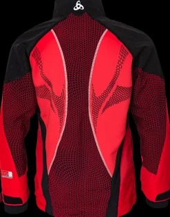 Odlo Jacket Frequency Web Rood/Zwart KIDS