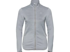 Odlo Midlayer Full Zip Steam Grey Melange voor Dames