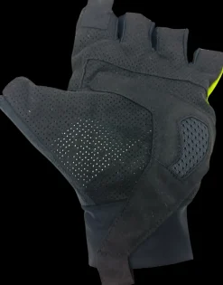 Onda Laurent Jalabert lycra fietshandschoenen geel