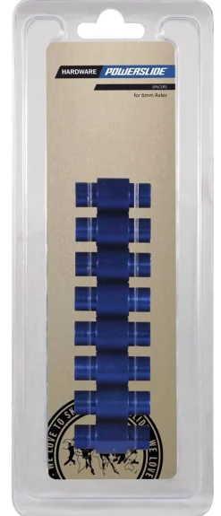 Powerslide Alu Spacer 6mm Blue 8-pack