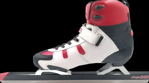 Raps Hightop met V8 ijzer zwart/rood