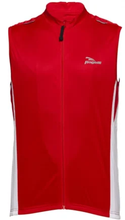 Rogelli Sarno mouwloos wielershirt red/white