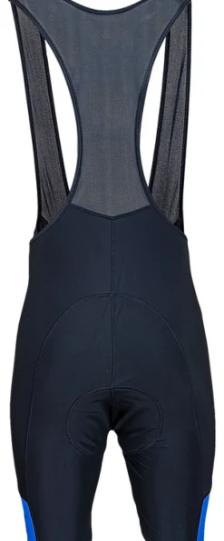 Rogelli wielerbroek Mondovi met bretels zwart/blauw