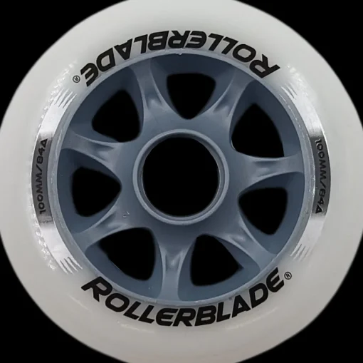 Rollerblade 100mm wit/grijs
