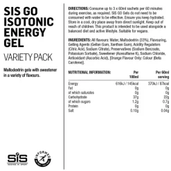 Sis Go Isotonic Energy gel 7 variety pack