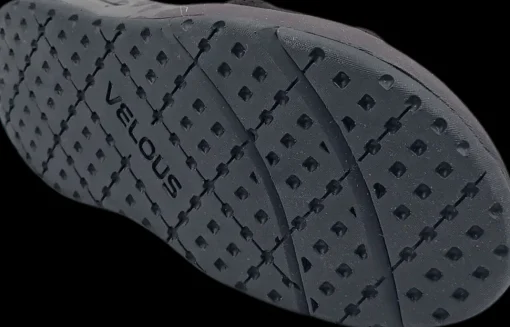 Velous laguna slide dark grey/black