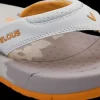 Velous oceanside flip light grey/apricot