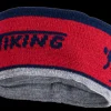 Viking hoofdband-muts rood/grijs
